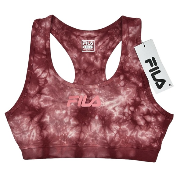 Fila Other - FILA Women’s Dark Raspberry Dream Cotton Light Support Sports Bra Size M L XL